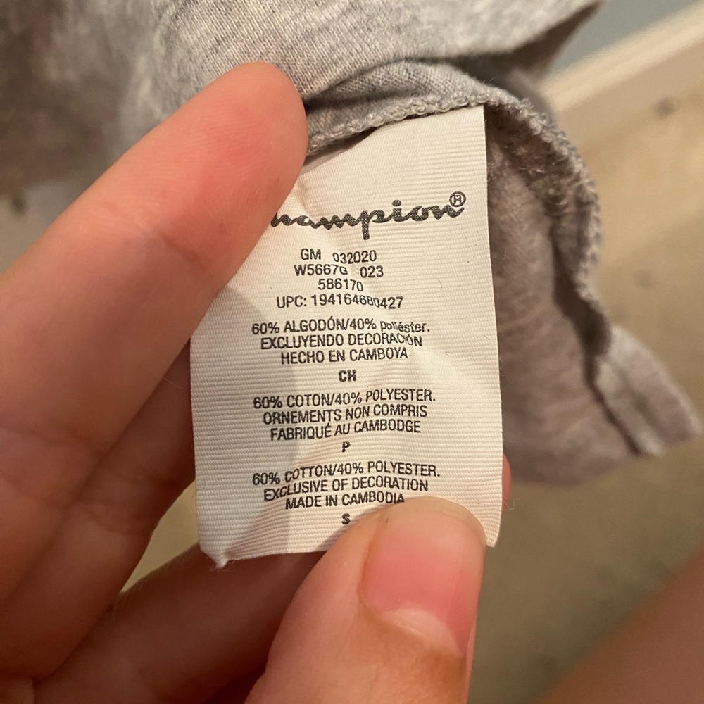 CHAMPION gray tank top size:small - Picture 3 of 4